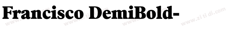 Francisco DemiBold字体转换